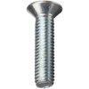 Small Parts Steel Machine Screw, Zinc Plated Finish, Flat Head,