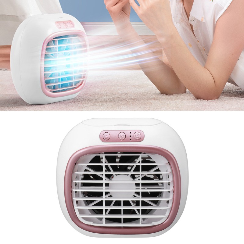 Desk Cooler Fan 3 Wind Speeds USB Charging Small Table