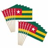 Togo 12x18in Stick Flag - 1 dozen pack