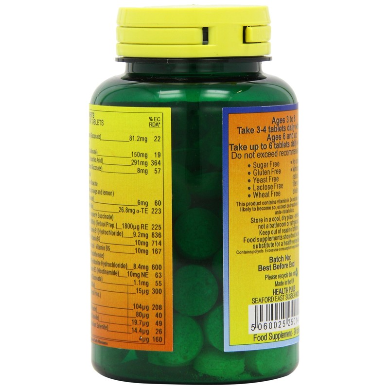 Health Plus Supermouse - Orange and Lemon Flavour Children's Chewable