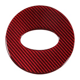 Left Hand Drive Carbon Fiber Interior Steering Wheel Sticker Trim Fits for Subaru