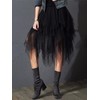 Women Ballet Dress A-line Irregular Mid Length High Waist Tulle