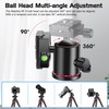 Manbily Camera Ball Head 36 mm 360° Rotatable Tripod Head