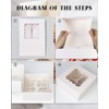 Gcardist Automatic Popup 4 Cupcake Boxes with Window White Pack
