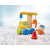 Selecta 62075 Klettini, Construction Site, Velcro Stacking Toy, 8 Pieces,