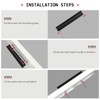 homdiy 10 Pack Adjustable Black Cabinet Pulls 1" to 4"