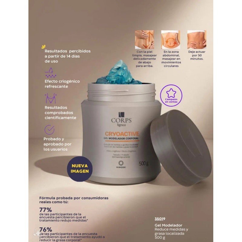 Gel Modelador Corporal Cryoactive Hinode Corps