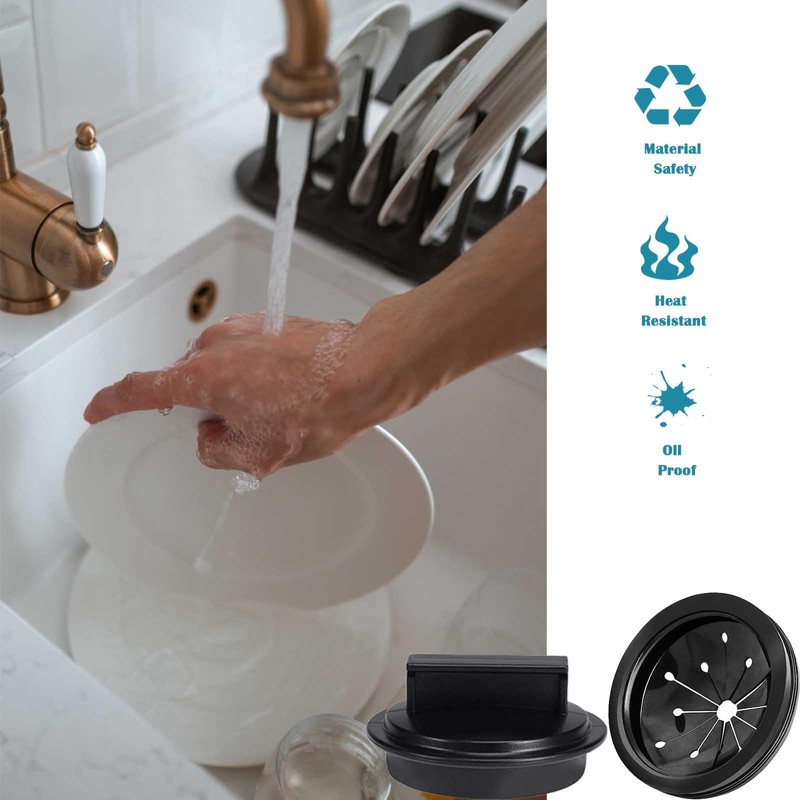 2PCS 3 1/8" Garbage Disposal Splash Guards and 3 Inch