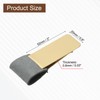 PATIKIL Pen Loop for Notebook, Brass Book Clip with Leather