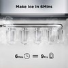 Silonn Ice Makers Countertop, 9 Cubes Ready in 6 Mins,