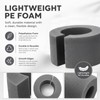 Grey Foam Curtain Spacers for Eyelet Curtains Compatibility-28mm 24 Pcs