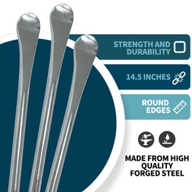 Sutekus 14.5" Tire Spoons Tool Kit Lever Mount/Demount Iron with Tire Valve and Rim Protectors for Auto Motorcycle Dirt Bike Lawn Mower Tractor Maintenance