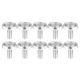 X AUTOHAUX 10pcs Fender Washer Bumper Washer M6 Bolts Engine Bay Silver Tone