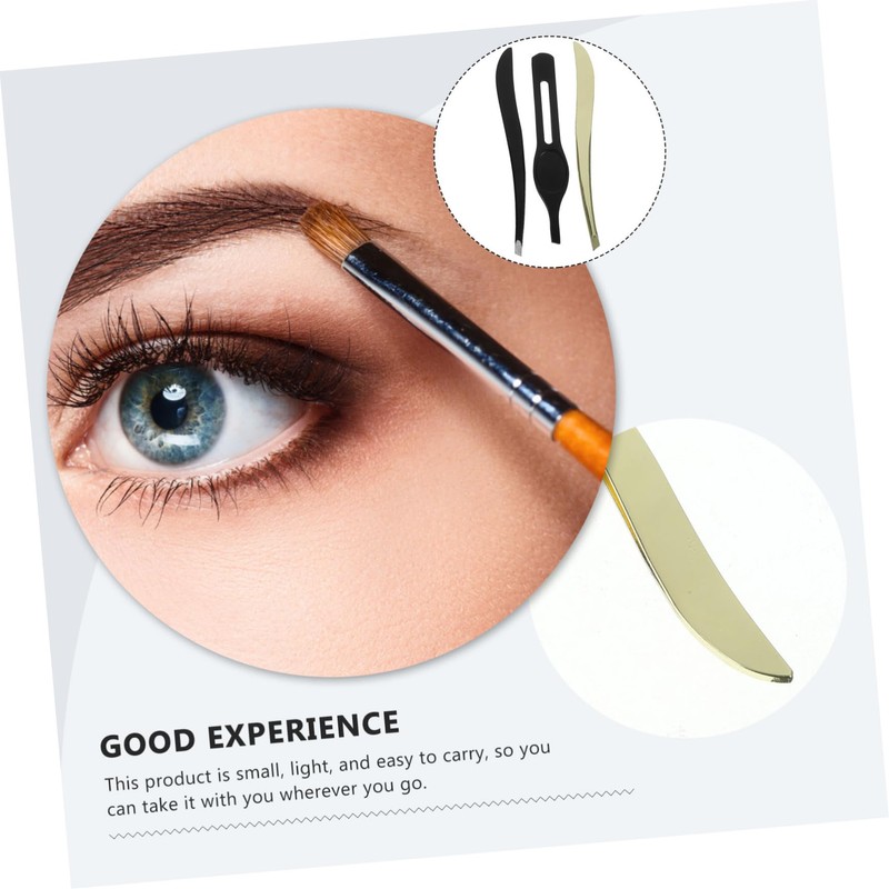 Healeved 3 Sets Ergonomic Handle Eyebrow Clip Tweezers Set Eyebrow