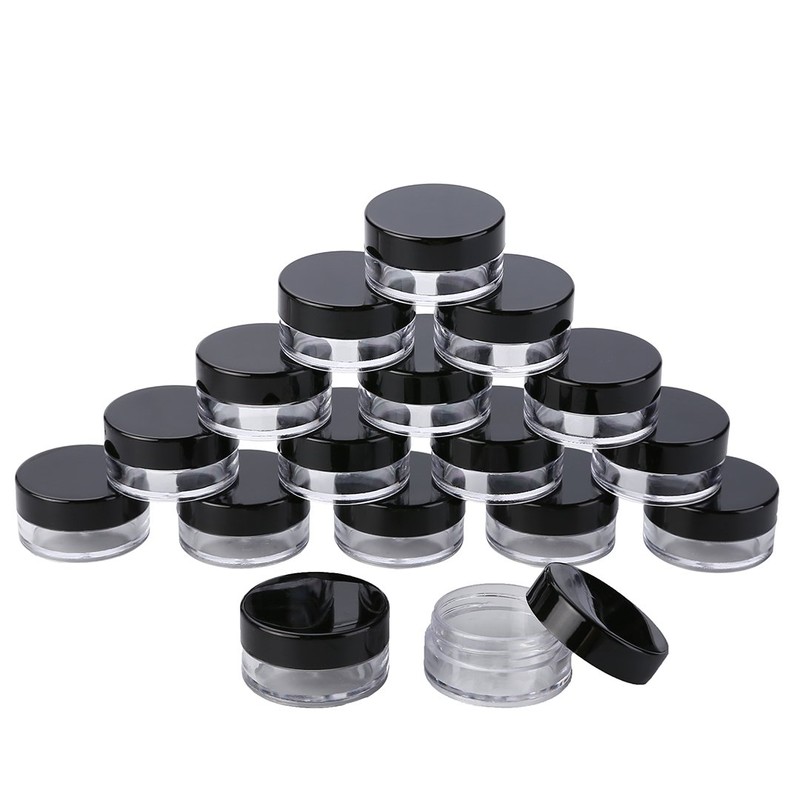 50 Pcs Cosmetic Jars Empty Plastic 5 Gram Makeup Containers