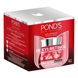 Crema Facial Antiedad Ponds Noche Age Miracle Ultimate Youth con Hexyl-Retinol 50g                                                                    