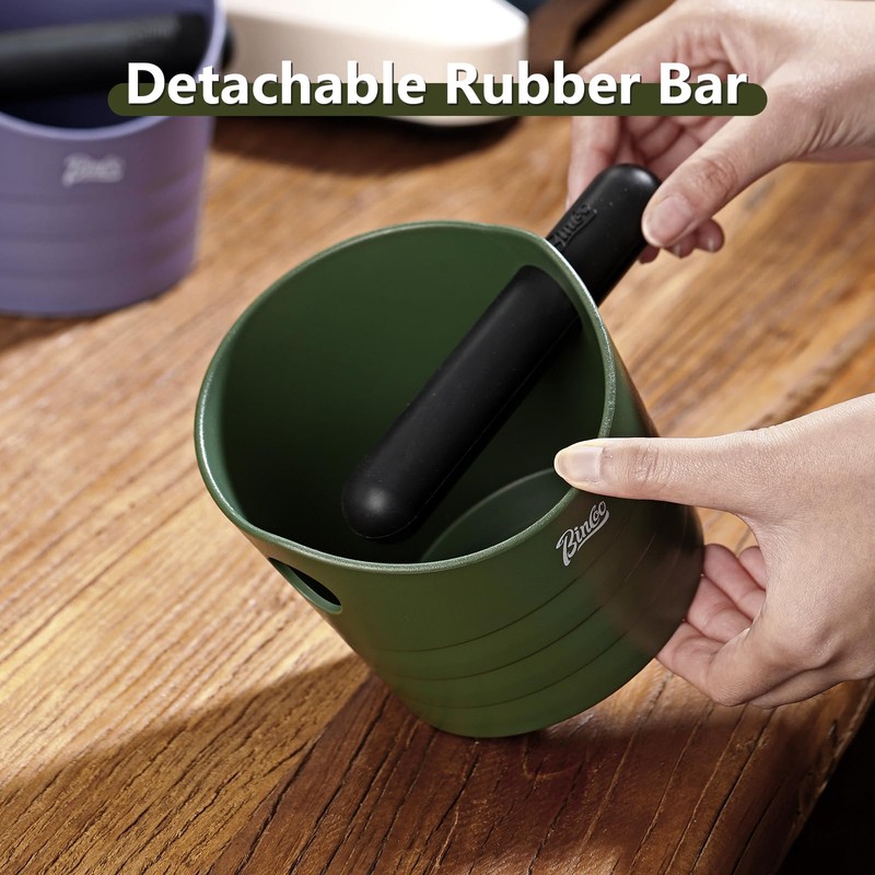 Espresso Knock Box, 4.5 Inch Coffee Ground Knock Box,Shock-Absorbent Barista