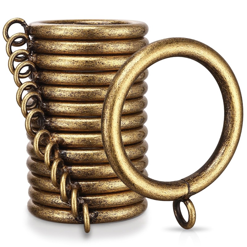 24 PCS Curtain Rings, 2 Inch Thickened Curtain Rings Metal