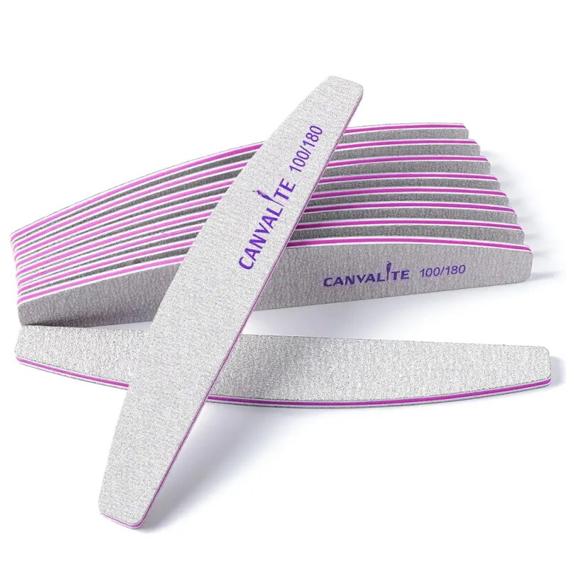 Canvalite 10 PCS 네일 파일 전문가용 재사용 가능한 양면 에머리