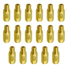 YGQ Carburettor Nozzle Set Main Nozzle 17 Pieces for Keihin Nibbi FCR FCR-MX PE PJ PWK PWM 99101-357 Suitable for Motorcycles and General Engine Equipment (#168 - #230)