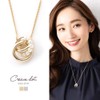 Cream Dot Necklace, Women's Popular, Long Chain, Pearl Ring, 3