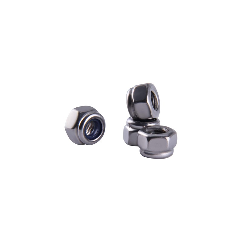 GIVIHGETI Pack of 110 Locking Nuts M4 Stainless Steel DIN