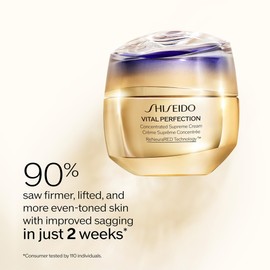 Shiseido Vital Perfection Concentrated Supreme Cream Refill - 50 mL - Rich Moisturizer for Sculpting and Even Tone