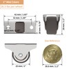 Chegulu 1" Mini Low Profile Fixed Plate Casters, TPR Furniture