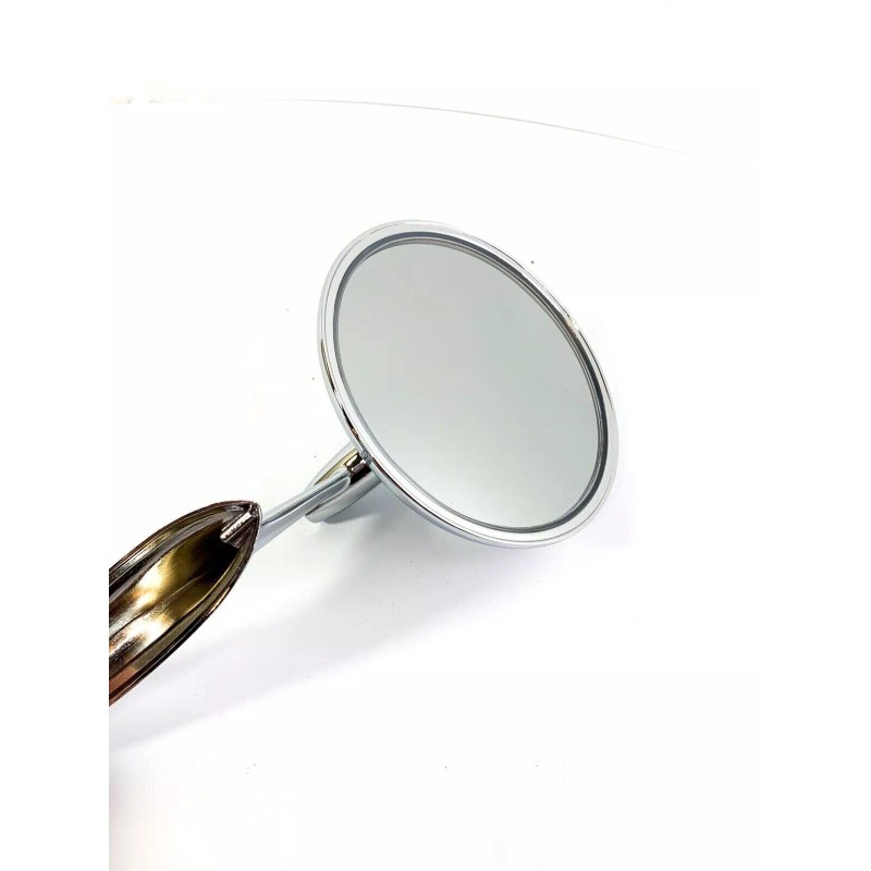 Dynacorn Pair Round Bowtie Teardrop Door Side Mirrors w/ Hardware