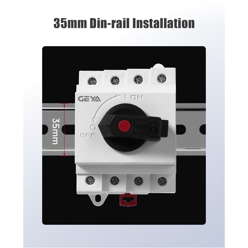 IGOYE 32 Amp DC1200V Solar Disconnect Switch Isolator Switch PV