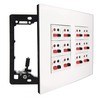 DIYTECH Premium 12 Speaker Wall Plate, Supports 12 Configurations, Screwless