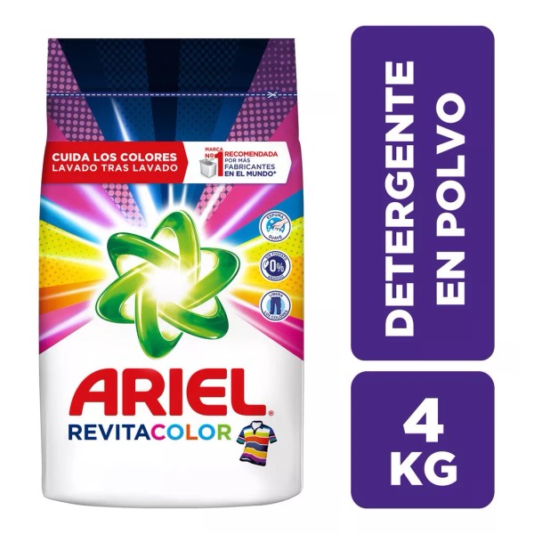 Ariel Detergente En Polvo Ariel Revitacolor 4 Kg