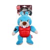 GiGwi I'm Hero TPR Armor Rabbit Plush Dog Toy with