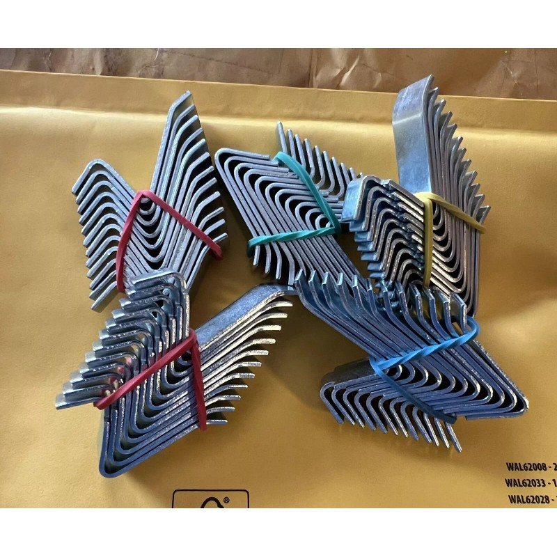 SANDUSKY METAL CABINET SHELF S-CLIPS (12 clips) PART REF SCLIPSTR