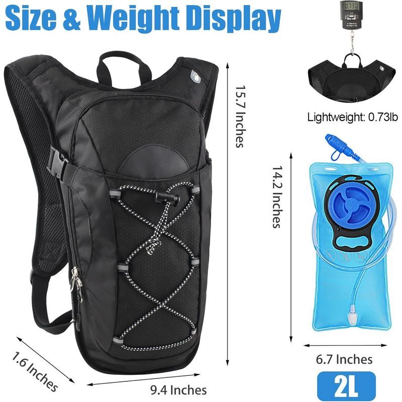 Hydration Backpack with 2L Hydration Bladder Water Backpack for Hiking