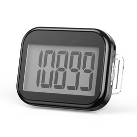 3D Pedometer for Walking, Simple Step Counter for Walking with Removable Clip and Lanyard, Accurate Pedometers for Steps, Step Tracker with Large Display for Men Women and Kids