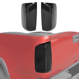 RT-TCZ Smoked Black Tail Light Lamp Cover Guard Trim Decoration Exterior Accessories for Chevy Colorado 2014-2022