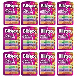 Blistex Fruit Smoothies Lip Moisturizers 3 Sticks 0.10 oz each Pack of 12
