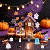 FINGOOO 40 Pcs Halloween Resin Ornament, Halloween Tableware Assorted Pumpkin,