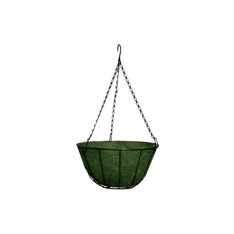 Jute Hanging Basket Liner - Green (12-Inch x 4) Sold