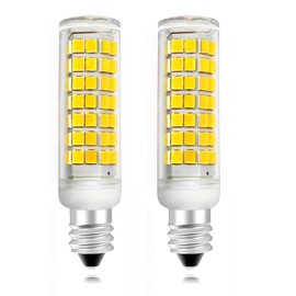 Aooallme E11 LED Bulb 100W Halogen Bulbs Equivalent, JDE11 Mini Candelabra LED Bulb Dimmable,Daylight White 6000K,8W 1000LM JDE11 120V 100W LED for Ceiling Fan Pendant Lighting (6000K 2Pack)