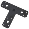 National Hardware N266-471 1161BC T Plates in Black finish,6" x