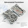 Kpop Photocard Holder Electroplated Plastics Irregular Frame Photocard Holder Silver