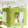 La La Pet Breathable Bird Hut for Summer Hanging Cage