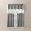 No. 918 Martine Microfiber Semi-Sheer Rod Pocket Kitchen Curtain Valance