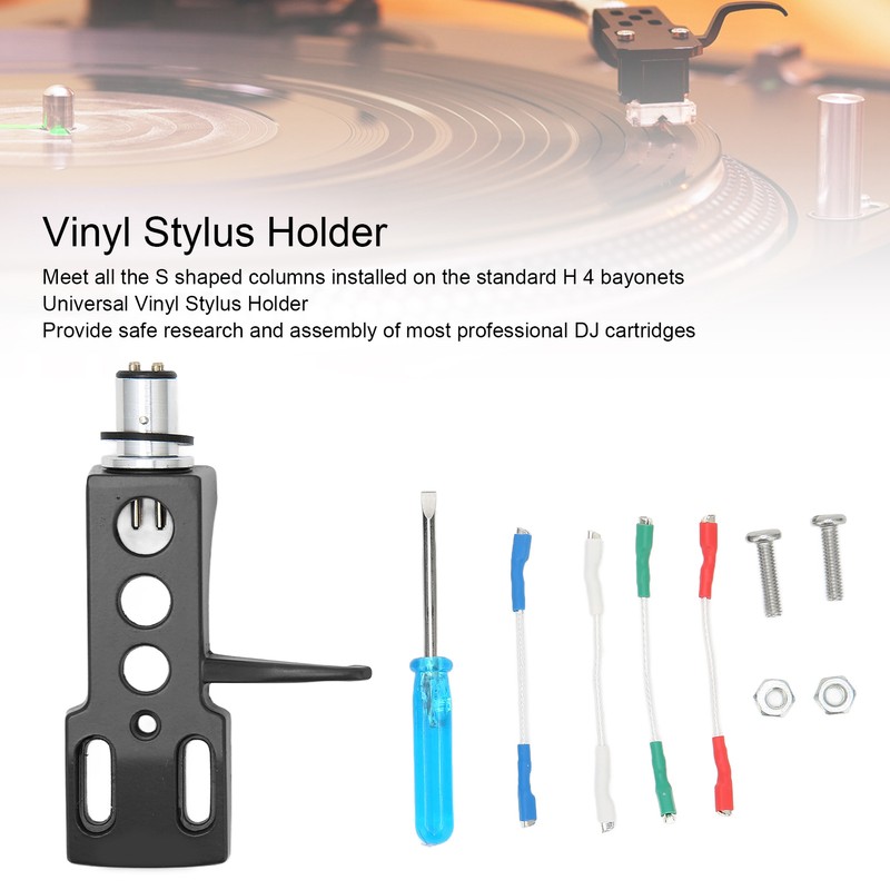 Vinyl Stylus Holder Aluminium Alloy Vinyl Record Phonograph Cartridge Holder