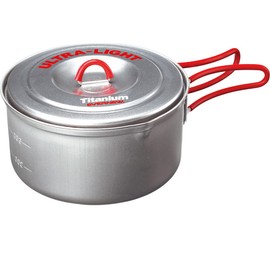 EVERNEW Titanium Ultralight Pot, 0.9-Liter, Black