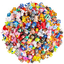 25Pcs 3D Random Silicone Focus Beads for Pen, Non-Repeat Cartoon Cute Focus Beads for Keychain Making Necklace and Bracelets Craft
