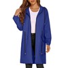ELESOL Women's Waterproof Jacket Long Lightweight Hooded Raincoat Active Outdoor