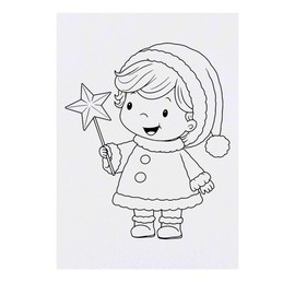 'Winter Star Boy' Temporary Tattoo - Water Resistant, Skin-Safe, Non-Toxic Transfer (TO00080513)